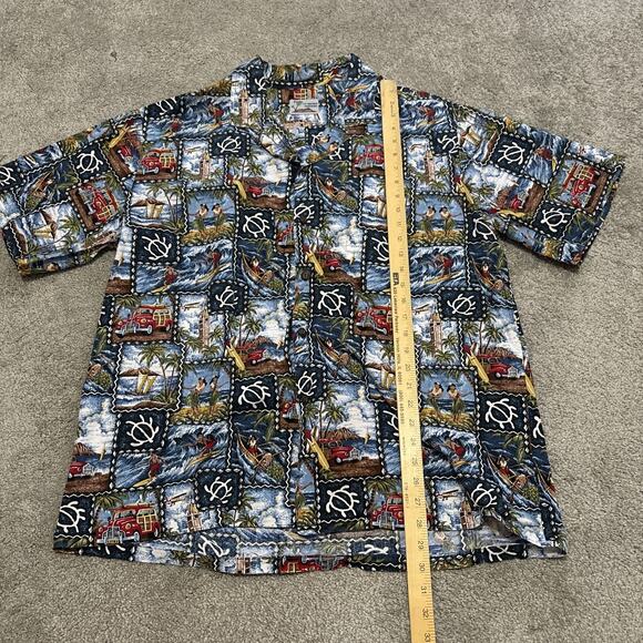 Ct Hawaii Fashions Mens XL Hawaiian Shirt 100% Cotton Surf Beach Paradise - Picture 4 of 5